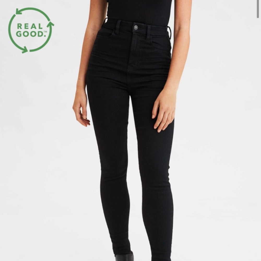 American Eagle Curvy Highest Rise Jegging in black
